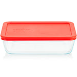 Pyrex® Simply Store® 6-Cup Rectangle Glass Storage with Plastic Lid