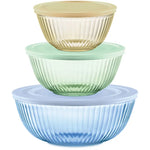 Pyrex® Colors Sculpted Tinted 6-piece Mixing Bowl Set